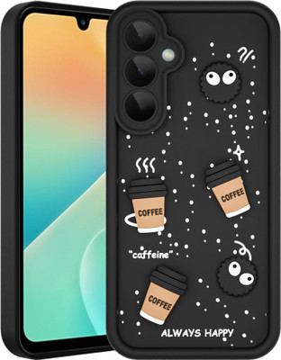 Artistque Back Cover for Samsung Galaxy M36 5G(Black, 3D Case, Silicon, Pack of: 1)