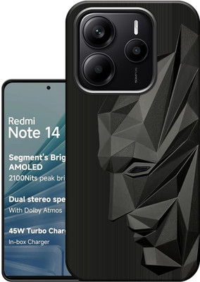 Rwm Back Cover for Redmi Note 14 SE 5G Batman Soft Back Silicone 3D Cute(Black, Grip Case, Pack of: 1)