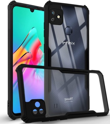 PStuff Back Cover for Infinix Smart HD|Crystal Clear 360 Degree Protection | Protective Design(Black, Transparent, Camera Bump Protector, Pack of: 1)