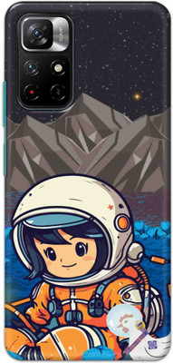 NDCOM Back Cover for REDMI NOTE 11T 5G / POCO M4 Pro 5G Cute Astronaut Printed Hard Case(Multicolor, Hard Case, Pack of: 1)