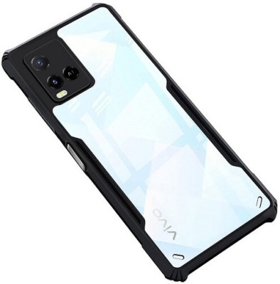 AKSP Back Cover for Slim Clear Hybrid Bump Corner Full Protection Vivo Y21 2021(Black, Transparent, Dual Protection, Pack of: 1)