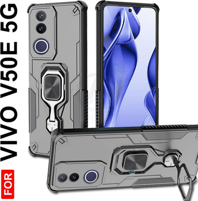 AESTMO Back Cover for Vivo V50E 5G(Black, Rugged Armor, Pack of: 1)