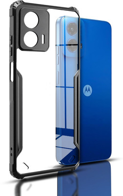 HUPSHY Back Cover for Motorola g45 5G(Black, Transparent, Shock Proof, Pack of: 1)