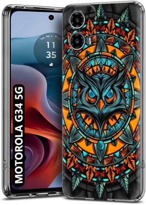 Nainz Back Cover for MOTOROLA G34 5G, MOTOROLA MOTO G34 5G(Multicolor, Grip Case, Silicon, Pack of: 1)