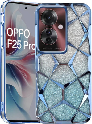 Mintzz Back Cover for Oppo F25 Pro 5G(Blue, Electroplated, Pack of: 1)