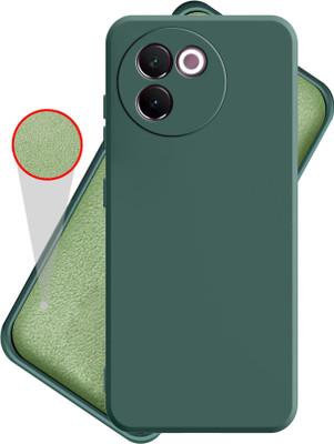 AuraX Back Cover for Vivo V30e 5G(Green, Flexible, Silicon, Pack of: 1)
