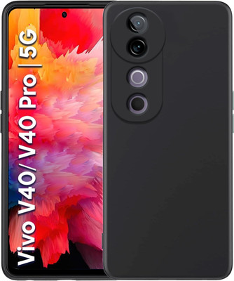 vmt stock Back Cover for Vivo V40 / V40 Pro / T3 Ultra 5G(Black, Silicon)