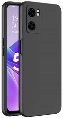 AKSP Back Cover for Realme Narzo 50 (5G)/Oppo K10 (5G)/Oppo A57 Plain Black(Black, Grip Case, Pack of: 1)