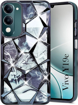 Seetu Back Cover for Vivo Y19e 4G, Diamond Print Case(Multicolor)