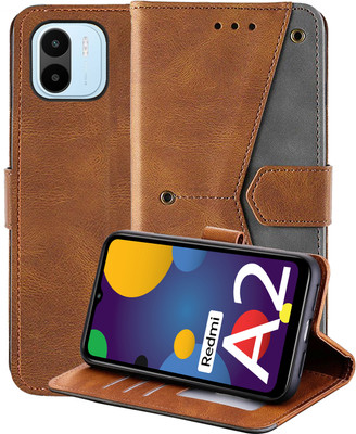 Autofocus Back Cover for Redmi A2(Brown, Holster, Pack of: 1)