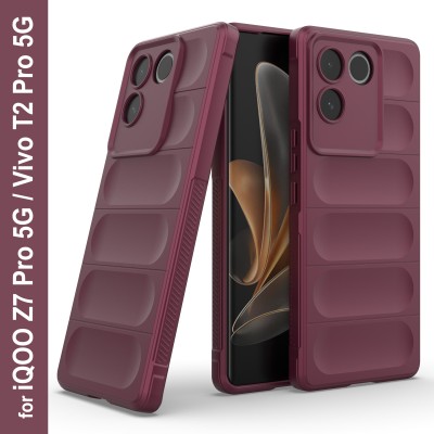 Zapcase Back Cover for Vivo T2 Pro 5G(Maroon, 3D Case, Silicon, Pack of: 1)