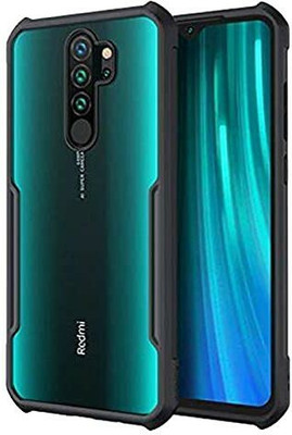 SMARTPOCKET Back Cover for Mi Redmi Note 8 Pro(Transparent, Black, Camera Bump Protector, Pack of: 1)