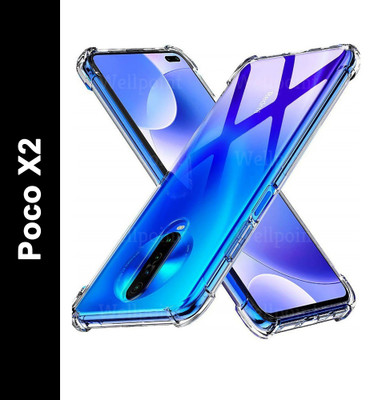 Wellpoint Back Cover for POCO X2(Transparent, Grip Case, Pack of: 1)