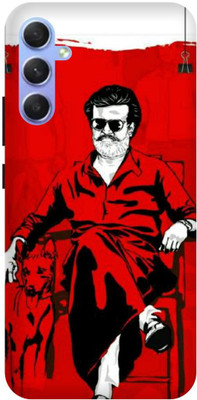 DIKRO Back Cover for SAMSUNG Galaxy A34 5G, A346ELGCINS, RAJNIKANTH, SOUTH, HERO, ACTOR(Red, Flexible, Silicon, Pack of: 1)