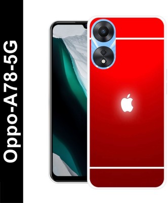 PLUSCASE HD MOVIES Back Cover for Oppo A78 5G ( APPLE LOGO,APPLE PRINT,IPHONE) PRINTED BACK COVER(Multicolor, Flexible, Silicon, Pack of: 1)