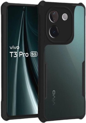 BestCover Back Cover for Vivo T3 Pro 5G, iQOO Z9s Pro 5G, (IPK)(Black, Dual Protection, Pack of: 1)