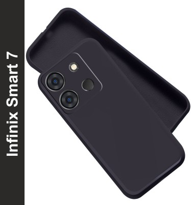 Artistque Back Cover for Infinix Smart 7(Black, Flexible, Silicon, Pack of: 1)