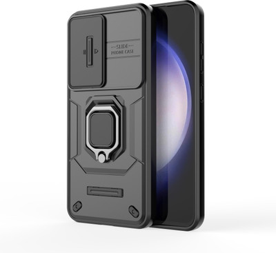 KartV Back Cover for Samsung Galaxy S24 FE 5G(Black, Silver, Camera Bump Protector, Pack of: 1)