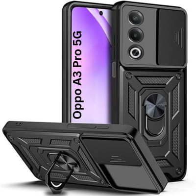 KWINE CASE Back Cover for Oppo A3 Pro 5G(Black, Rugged Armor, Pack of: 1)