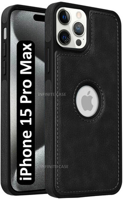 Infinite Case Back Cover for Apple iPhone 15 Pro Max(Black, Camera Bump Protector, Pack of: 1)