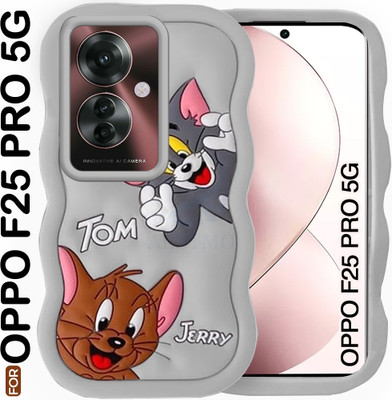 AESTMO Back Cover for Oppo F25 Pro 5G(Grey, 3D Case, Silicon)
