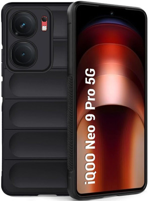 kursa hub Back Cover for QOO Neo 9 Pro 5G(Black, Camera Bump Protector, Pack of: 1)