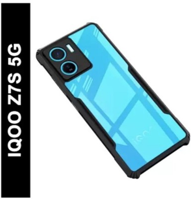 Sarju Back Cover for IQOO Z7 5G, IQOO Z7S 5G, IP(Black, Grip Case, Pack of: 1)