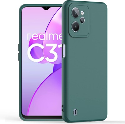 Coverphone Back Cover for C31(Green, Camera Bump Protector, Silicon, Pack of: 1)