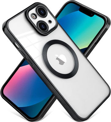 ankSONline Back Cover for iPhone 14 (6.1), Soft TPU Electro-Plating Bumper Case With Camera Protection(Black, Silicon, Pack of: 1)