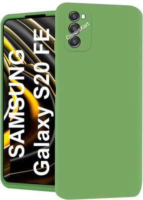 Coverskart Liquid Silicone Back Cover for Samsung Galaxy S20 FE, Silky-Soft Touch Full Body Protection Shockproof Case(Green, Camera Bump Protector, Silicon, Pack of: 1)