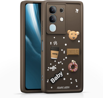 Pikkme Back Cover for Vivo T4x 5G / Vivo Y31 Pro 5G(Brown, Grip Case, Silicon)