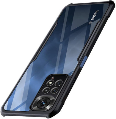 spaziogold Back Cover for mi Redmi Note 11 Pro Plus 5G(Black, Transparent, Camera Bump Protector, Pack of: 1)