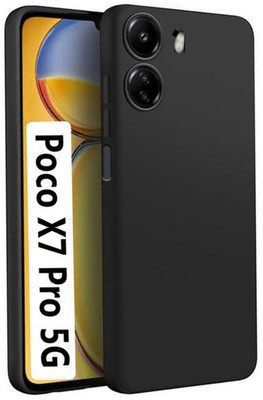VISHRN Back Cover for POCO X7 Pro 5G, POCO X7 Pro(Black, Grip Case, Silicon, Pack of: 1)