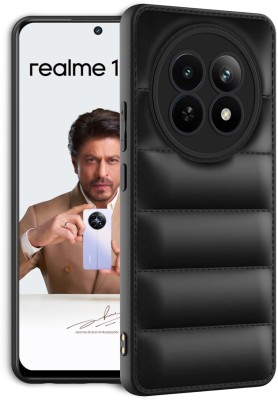 BOZTI Back Cover for realme 12 5G(Black, Puffer, Silicon, Pack of: 1)