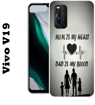 satyman Back Cover for Vivo V19(Multicolor, Dual Protection, Silicon, Pack of: 1)