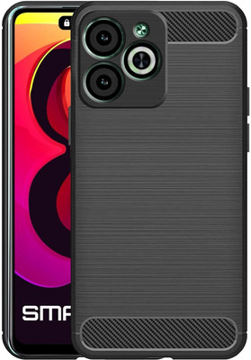 Casenew Back Cover for Infinix Hot 40i(Black, Grip Case, Silicon, Pack of: 1)