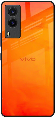 SNOB Back Cover for Vivo V21e(Orange, Grip Case, Pack of: 1)