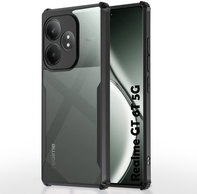 ISH COVER Front & Back Case for RealMe GT 6T 5G(Black, Shock Proof, Pack of: 1)