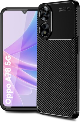 Golden Sand Back Cover for Oppo A78 5G Rugged Armor TPU Series(Black, Shock Proof, Pack of: 1)