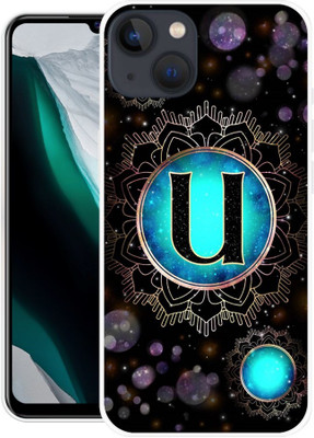 Ignite Back Cover for Apple iPhone 13, MLPG3HN/A, U, NAME, LETTER, ALPHABET(Blue, Flexible, Silicon, Pack of: 1)