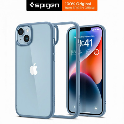 Spigen Ultra Hybrid Back Cover for Apple iphone 15/14/13(Blue, Shock Proof, Pack of: 1)