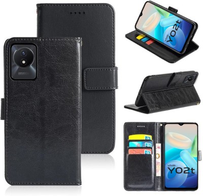 Wowcase Back Cover for Vivo Y02T(Black, Dual Protection, Pack of: 1)