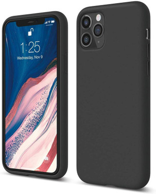 SRT Back Cover for Apple Iphone 11 Pro(Black, Matte Finish, Silicon, Pack of: 1)