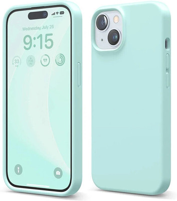 Infigo Back Cover for Apple iPhone 15 Plus & iPhone 14 Plus(Blue, Camera Bump Protector, Silicon, Pack of: 1)