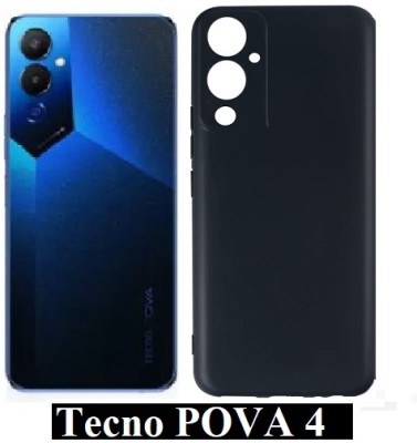 INFINITYWORLD Back Cover for Tecno POVA 4(Black, Shock Proof, Pack of: 1)