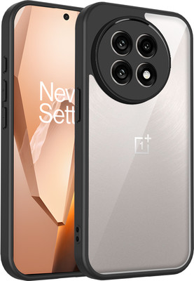 Kypo Back Cover for OnePlus 13R 5G(Black, Transparent, Camera Bump Protector, Pack of: 1)
