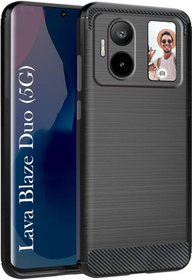 SRT Back Cover for Lava Blaze Duo 5G(Black, Camera Bump Protector, Pack of: 1)
