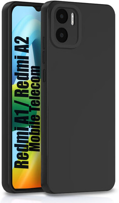 S-Softline Back Cover for Redmi A2(Black, Silicon, Pack of: 1)