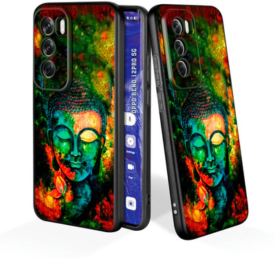 printwhiz Back Cover for Oppo Reno12 Pro 5G(Black)