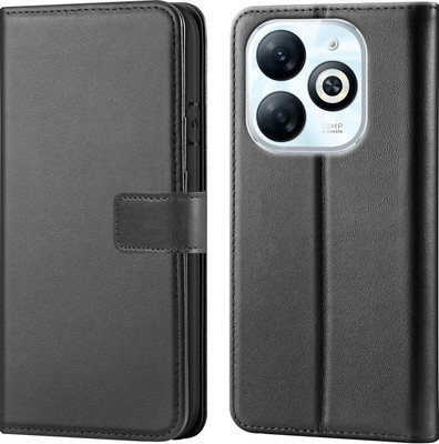 Forego Back Cover for Infinix SMART 8 HD(Black, Cases with Holder, Pack of: 1)